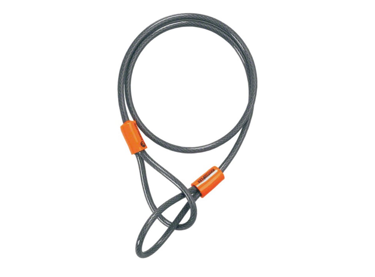 Kryptonite KryptoFlex 525 Seat Locking Cable - Gray-Orange Gray - Orange 2.5' x 5mm