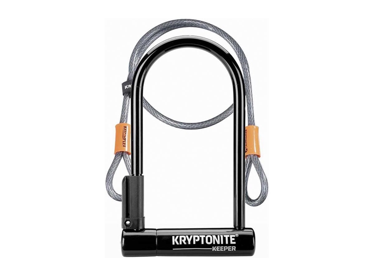 Kryptonite Keeper 12" Standard U-Lock with Cable - Black Black