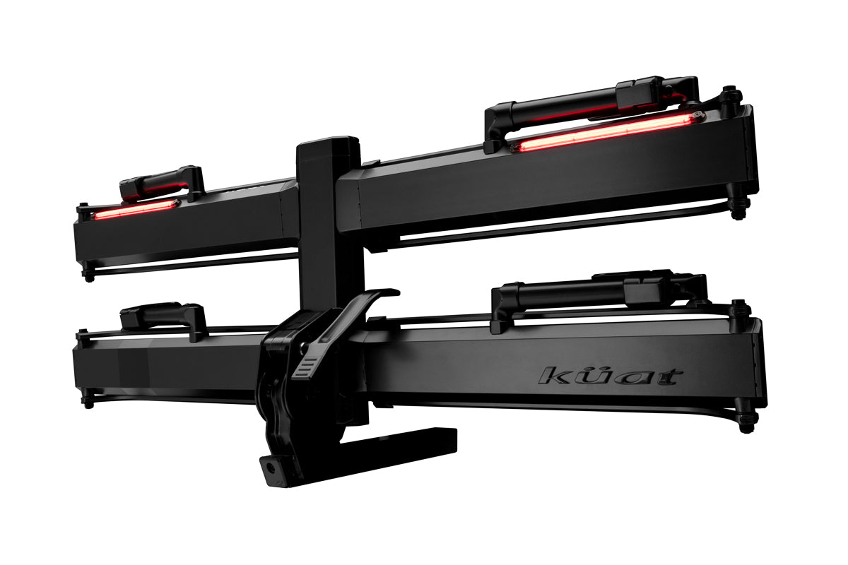 Kuat Piston Pro X LED Dual Ratchet Platform Rack with Kashima - 2 Bike - 2" - Galaxy Gray Galaxy Gray