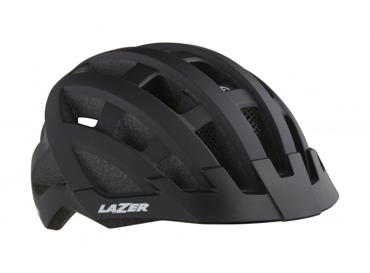 Lazer Compact DLX MIPS Commuter Helmet - Matt Black - 2020 Matt Black One Size Rear Mounted LED Light