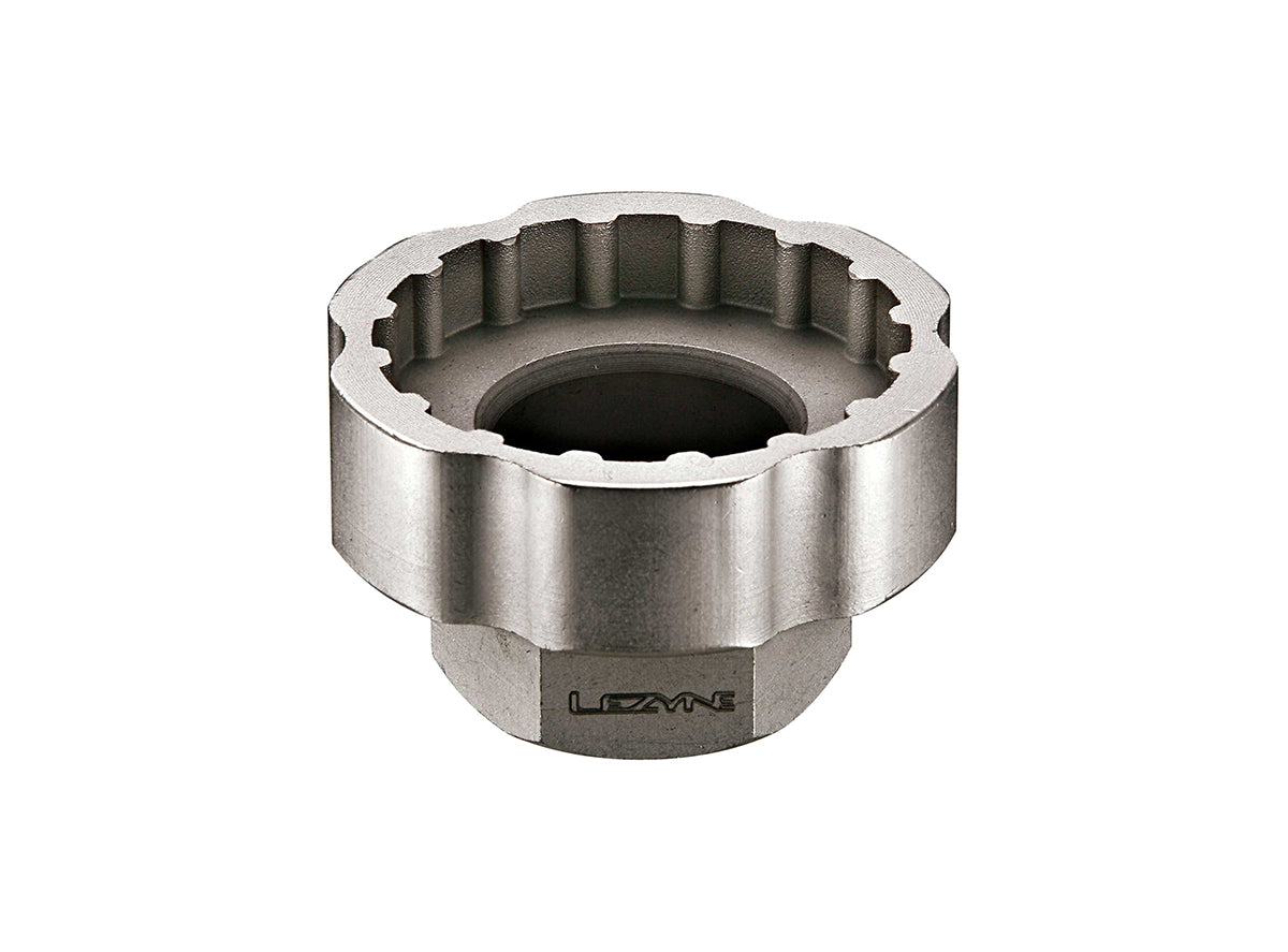 Lezyne External Bottom Bracket Socket Tool Silver