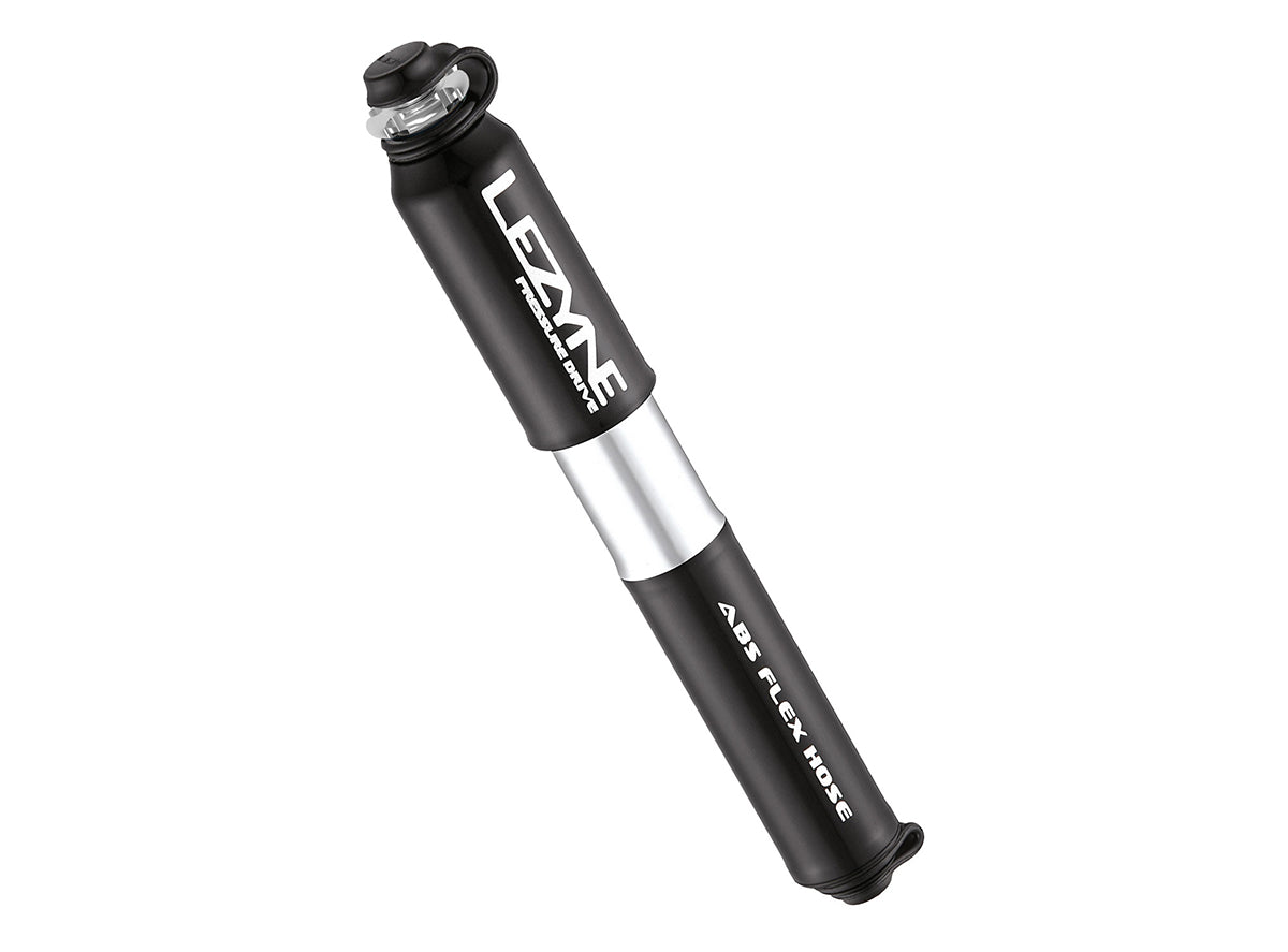 Lezyne Pressure Drive Hand Pump - Small Black - High Gloss Presta / Schrader