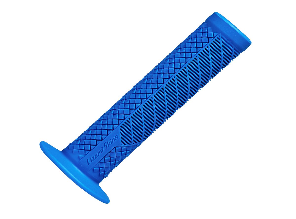Lizard Skins Single Compound Charger Evo Grips w/Flange - Blue Blue