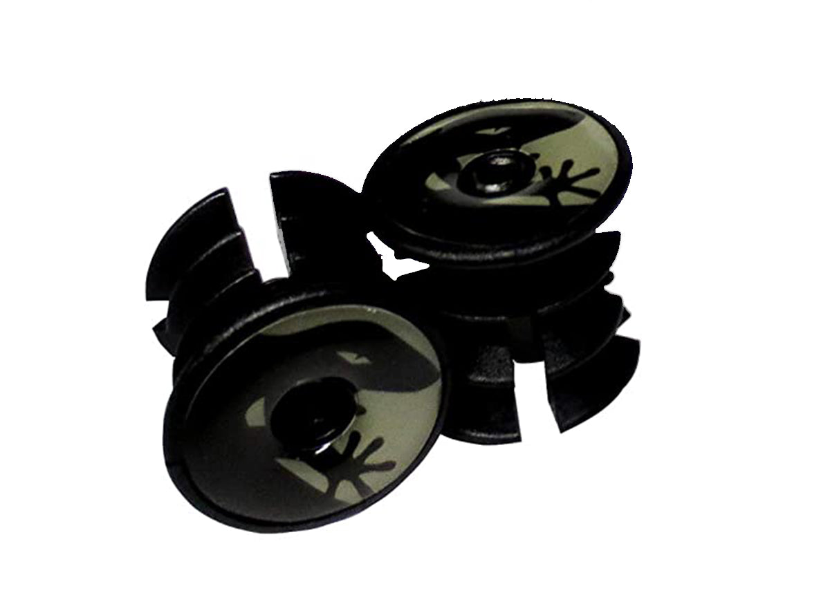 Lizard Skins DSP Bar Tape Plugs - Cool Gray Cool Gray