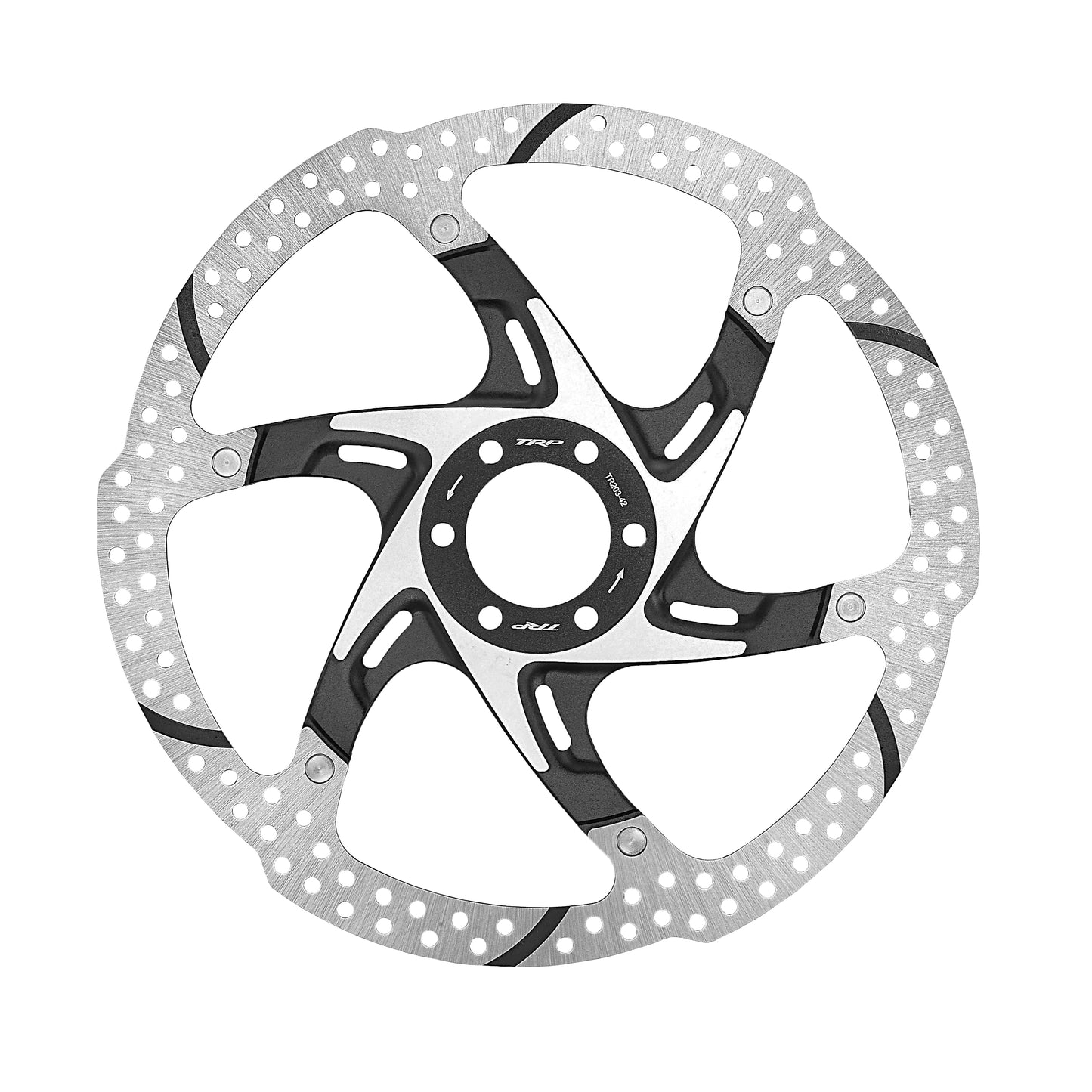 Tektro TRP-33 2-Piece 6-Bolt 1.8 Rotor Black 140mm