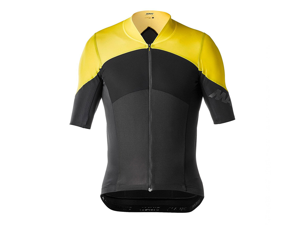 Mavic Cosmic Ultimate SL Short Sleeve Road Jersey - Black-Yellow Mavic Black - Yellow Mavic Small