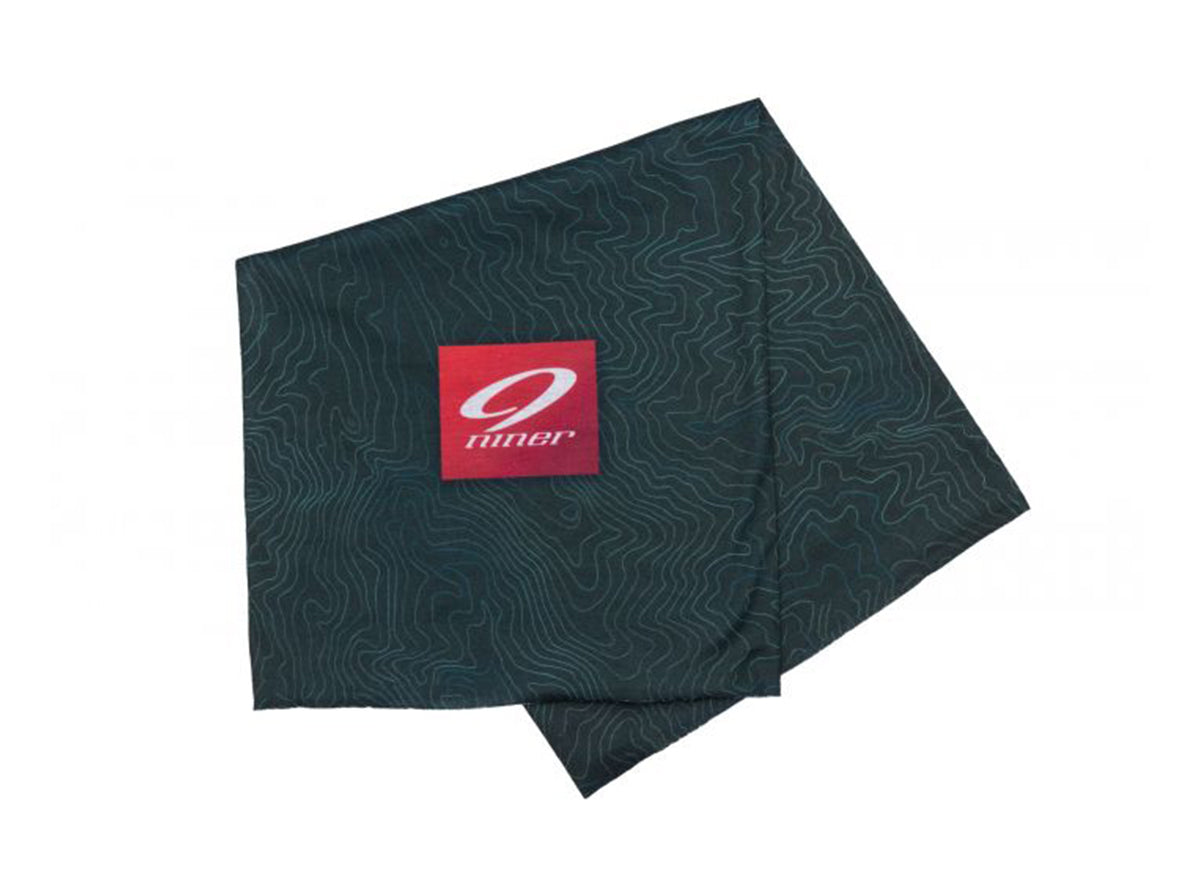 Niner Topo Neck Buff - Black-Topo Black One Size