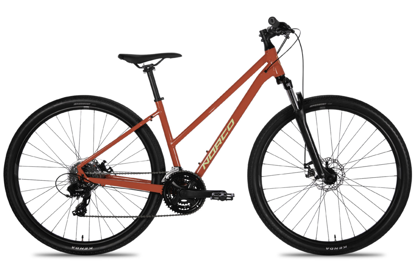Norco XFR 3 700c Step-Thru Bike - Womens - Red-Green - 2022 Red - Green 39cm (15.5") - X-Small