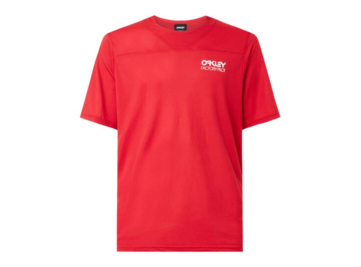 Oakley Cascade Short Sleeve Trail Tee - Red Line - 2021 Red Line X-Small