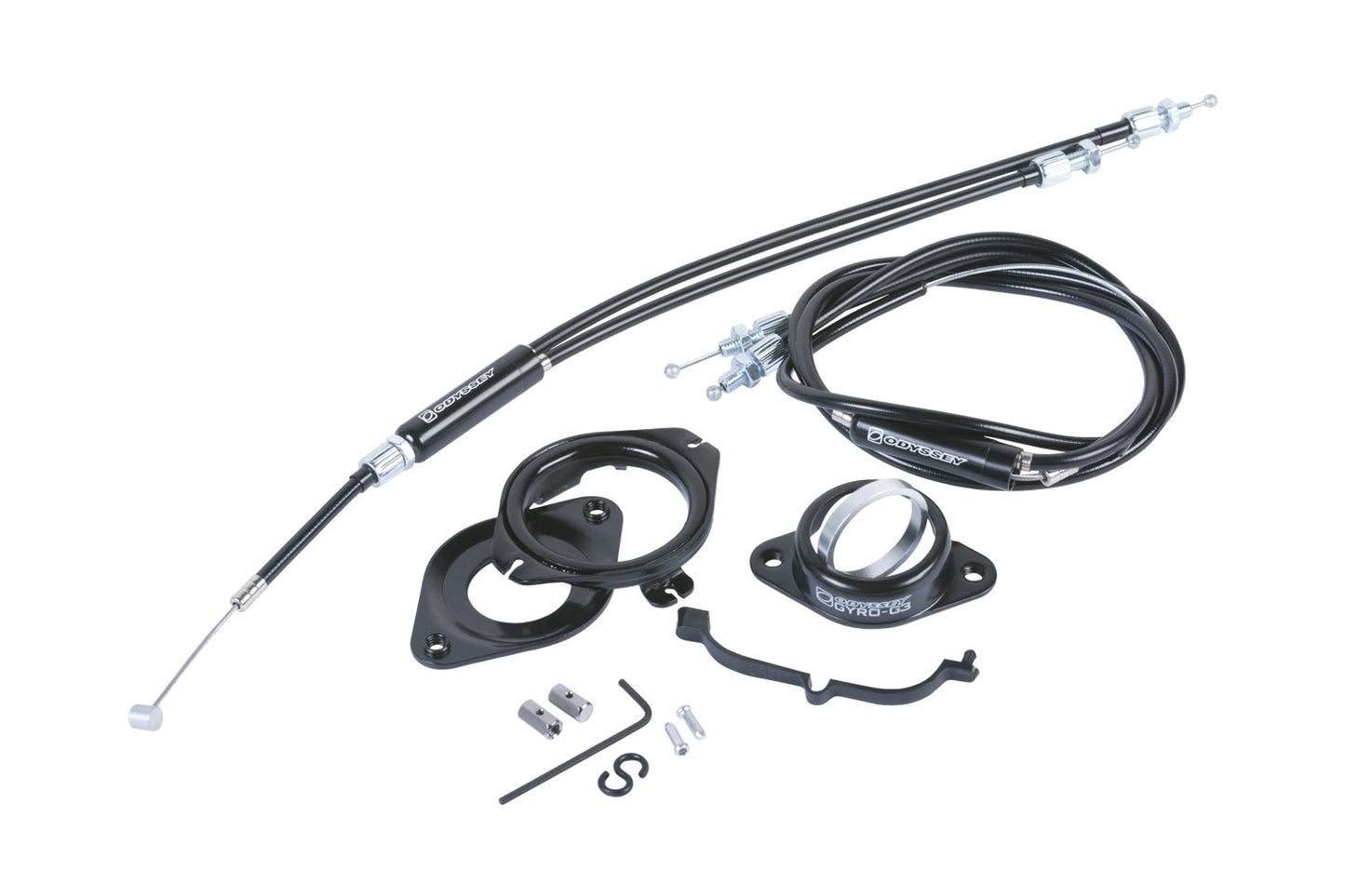 Odyssey Gyro G3 Threadless BMX Brake Cable Detangler - 1.1/8" - Black Black Upper 425mm - Lower Universal