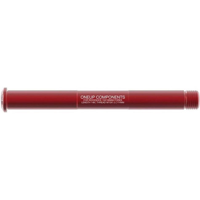 OneUp Fork Thru Axle - RockShox 15x110mm Boost - Red Red
