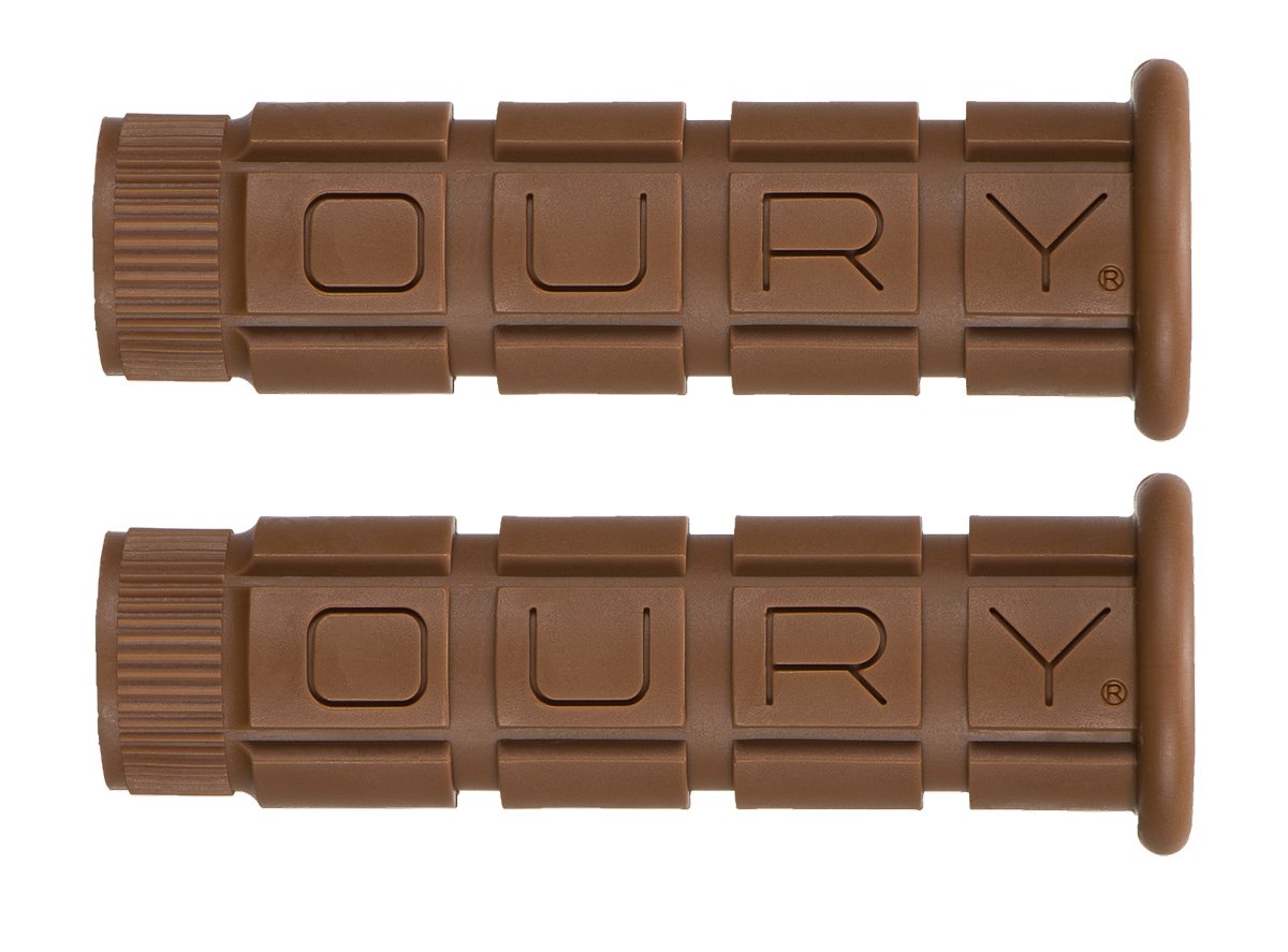 Oury Single Compound MTB Grips - Brown Brown