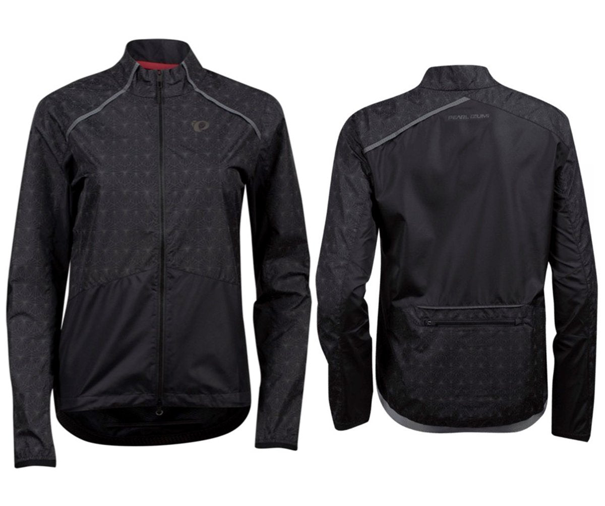 Pearl Izumi Bioviz Barrier Cycling Jacket - Womens - Black-Reflective Deco - 2020 Black - Reflective Deco Medium