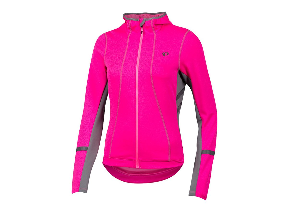 Pearl Izumi Elite Escape Thermal Long Sleeve Hoodie - Womens - Screaming Pink Screaming Pink Large