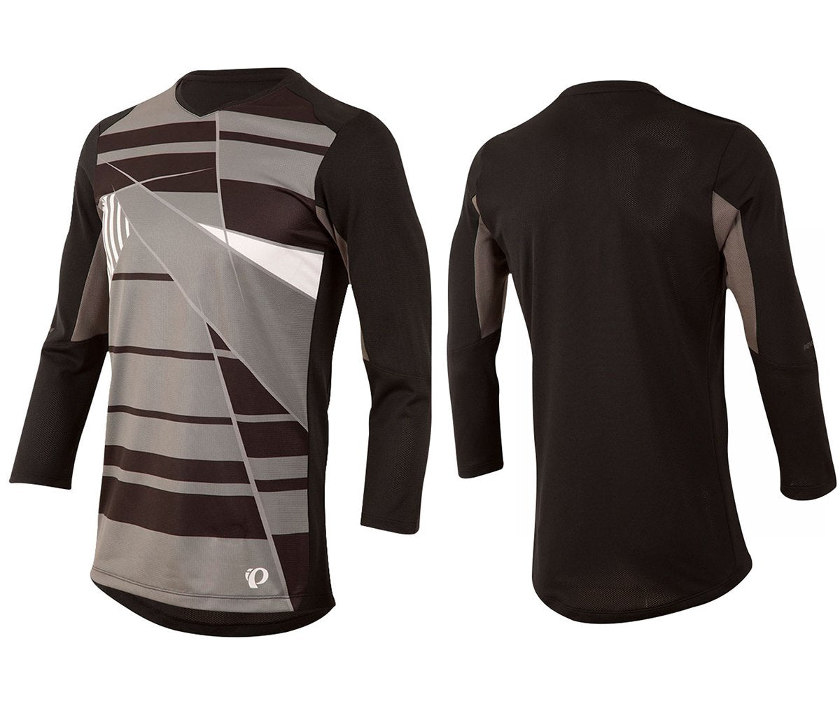 Pearl Izumi Launch 3/4 Sleeve MTB Jersey - Black - Smoked Pearl Black - Smoked Pearl X-Small
