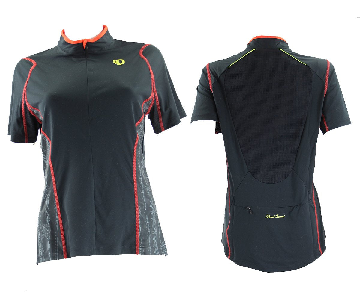 Pearl Izumi Queen Short Sleeve MTB Jersey - Womens - Black-Black Black - Black Large