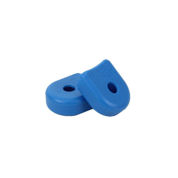 Race Face Alloy Crank Pedal Boots - Blue Blue 2 Pack