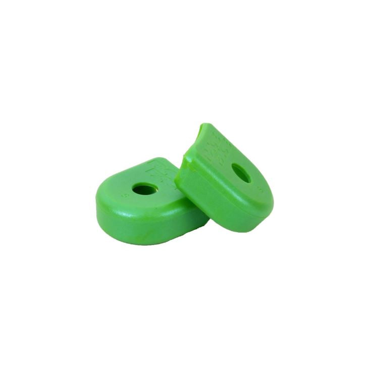 Race Face Alloy Crank Pedal Boots - Green Green 2 Pack