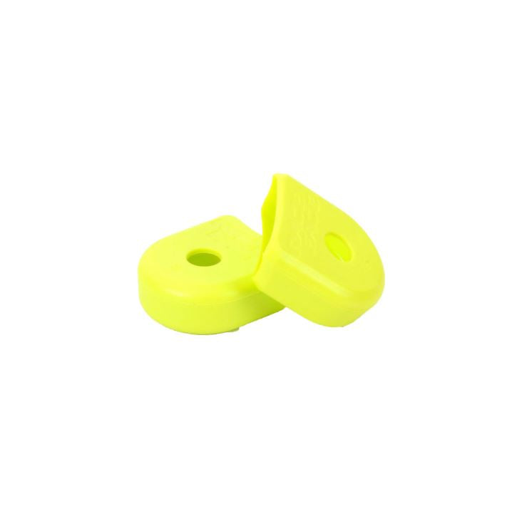 Race Face Alloy Crank Pedal Boots - Yellow Yellow 2 Pack