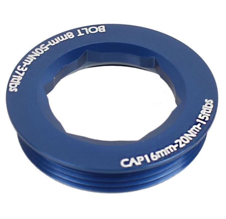 Race Face Cinch XC/AM Puller Cap and Washer Set - Blue Blue