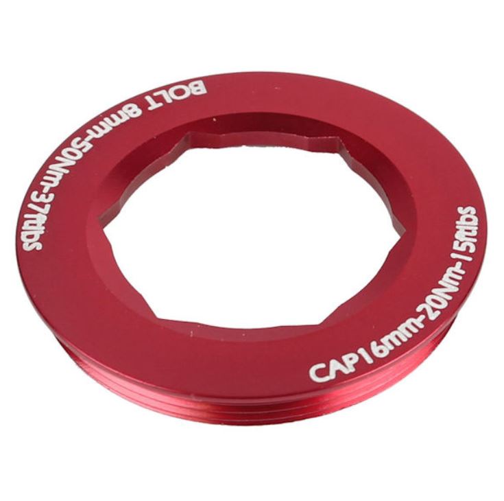 Race Face Cinch XC/AM Puller Cap and Washer Set - Red Red