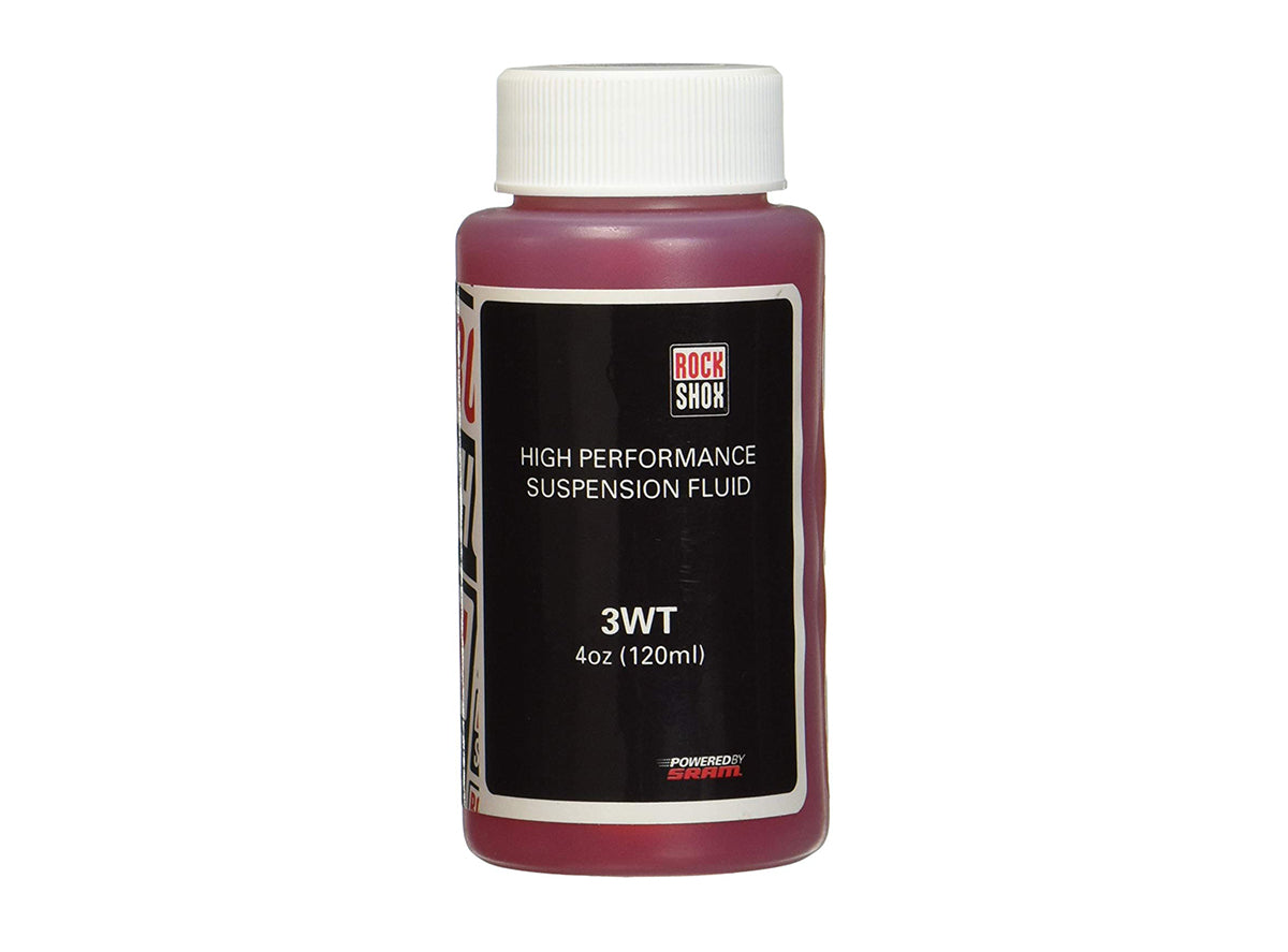 RockShox Rear Suspension Oil - 3wt Red - Black 120ml / 4oz
