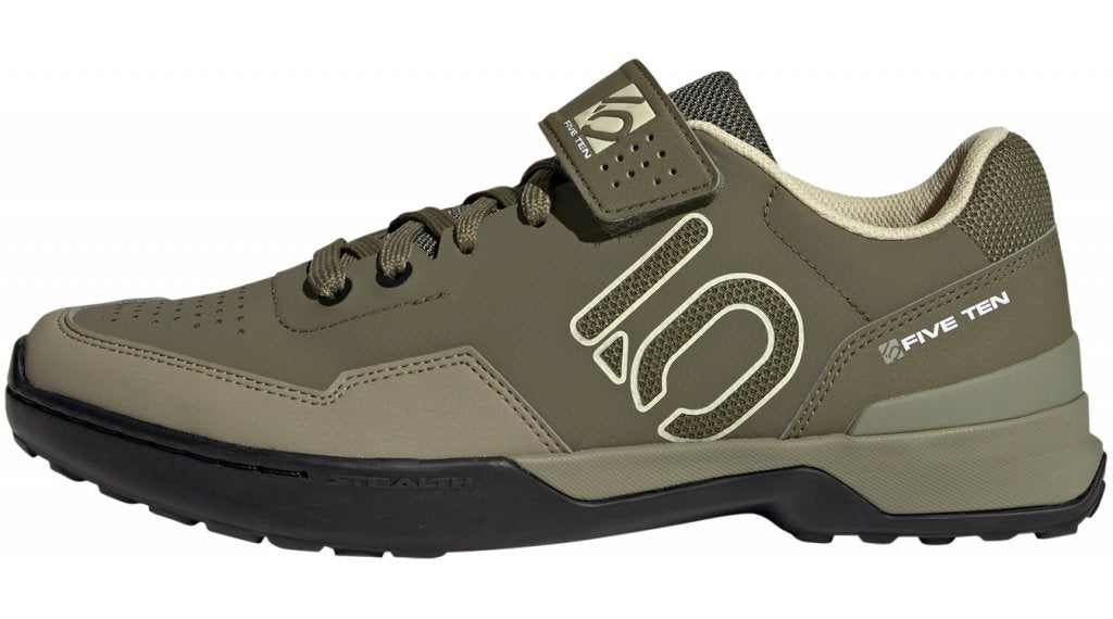 Five Ten Kestrel Lace Clipless MTB Shoe - Focus Olive-Sandy Beige-Orbit Green - 2022