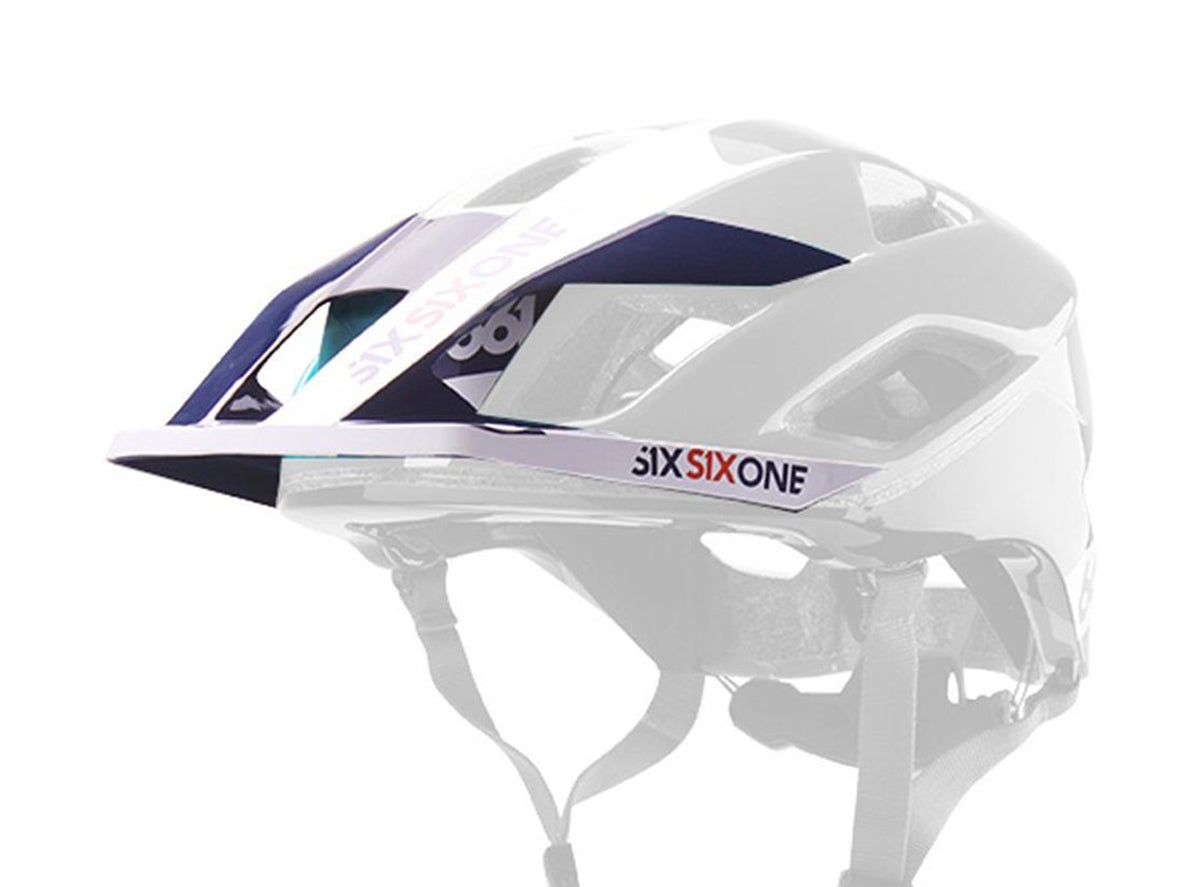 661 Evo AM Helmet Visor - Orange-Blue Orange - Blue One Size