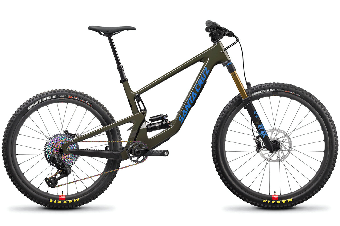 Santa Cruz Bronson Carbon CC MX - XX1 Reserve - Gloss Moss - 2022 Gloss Moss - Blue Medium