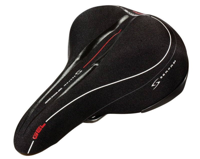 Serfas Reactive Gel Saddle - Black Black