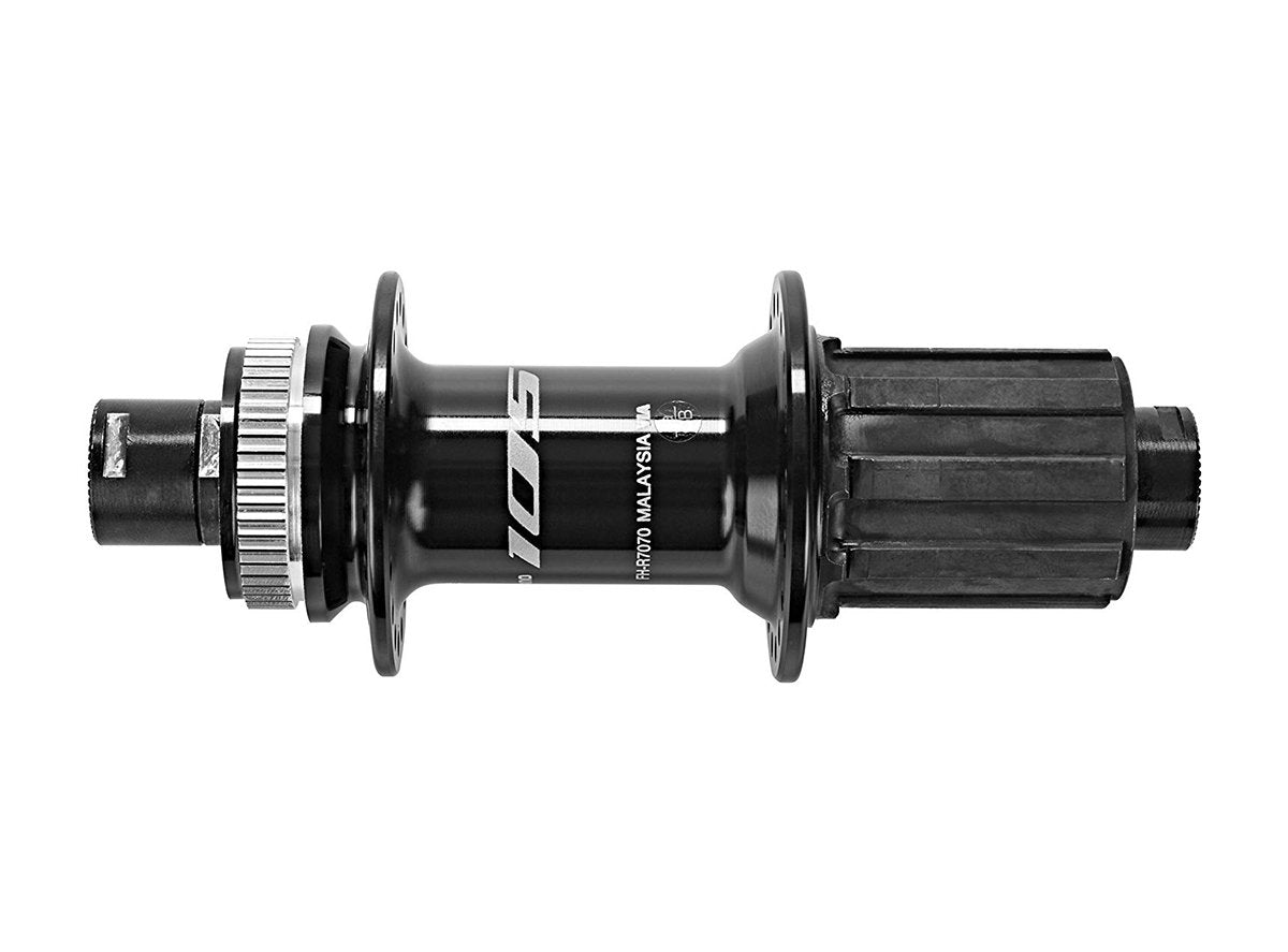 Shimano 105 R7070 11 Spd Rear Hub - Centerlock - Black Black 12x142mm Thru Axle - 32h