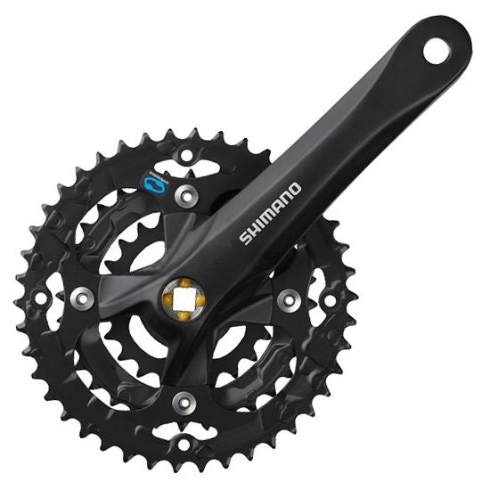 Shimano Acera M361 Square Taper Triple Crankset - Black Black 170mm - 42-32-22t - 104mm - With Guard