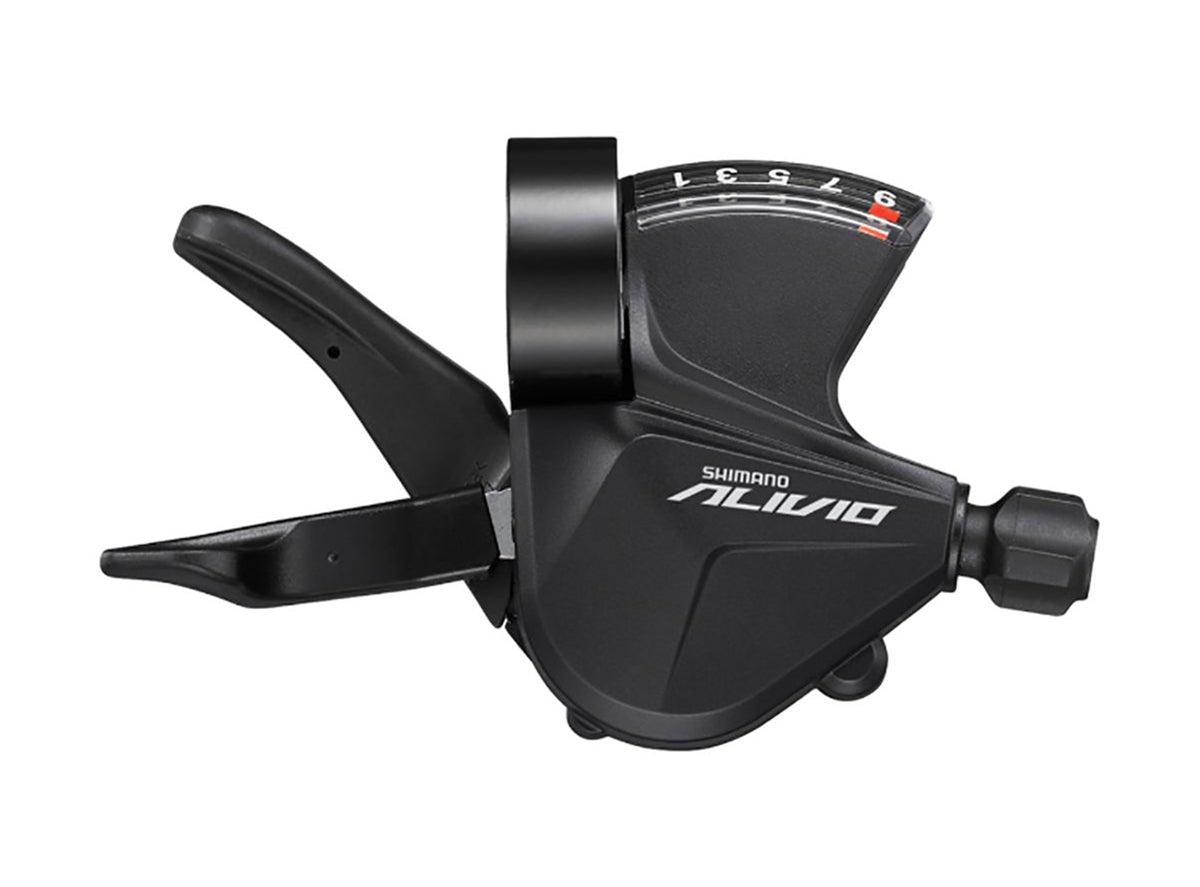 Shimano Alivio M3100 9 Spd Shifter - Rear Black Right Hand - OGD - Bar Clamp