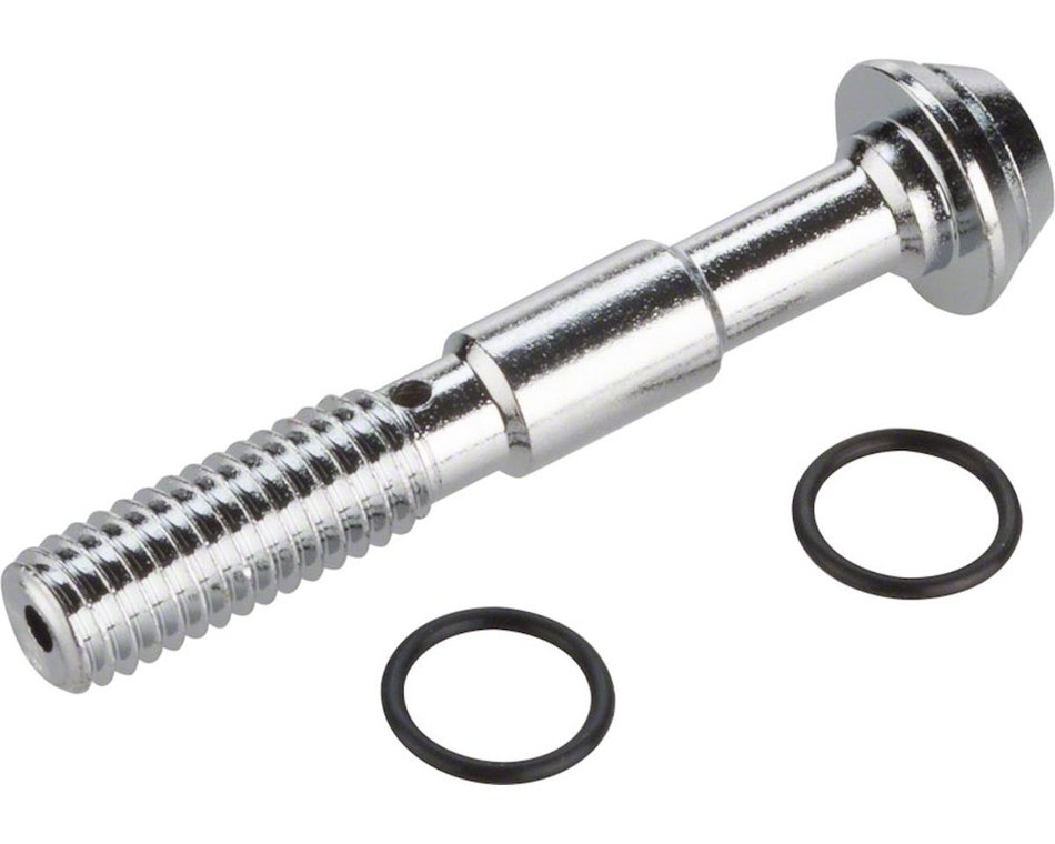 Shimano BH90-SBM Brake Hose Banjo Bolt & O-Rings Silver Bolt and 2xO-Rings