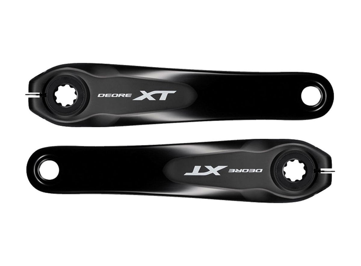 Shimano M8050 XT E-Bike Crank Arms - Black Black 165mm - No Rings