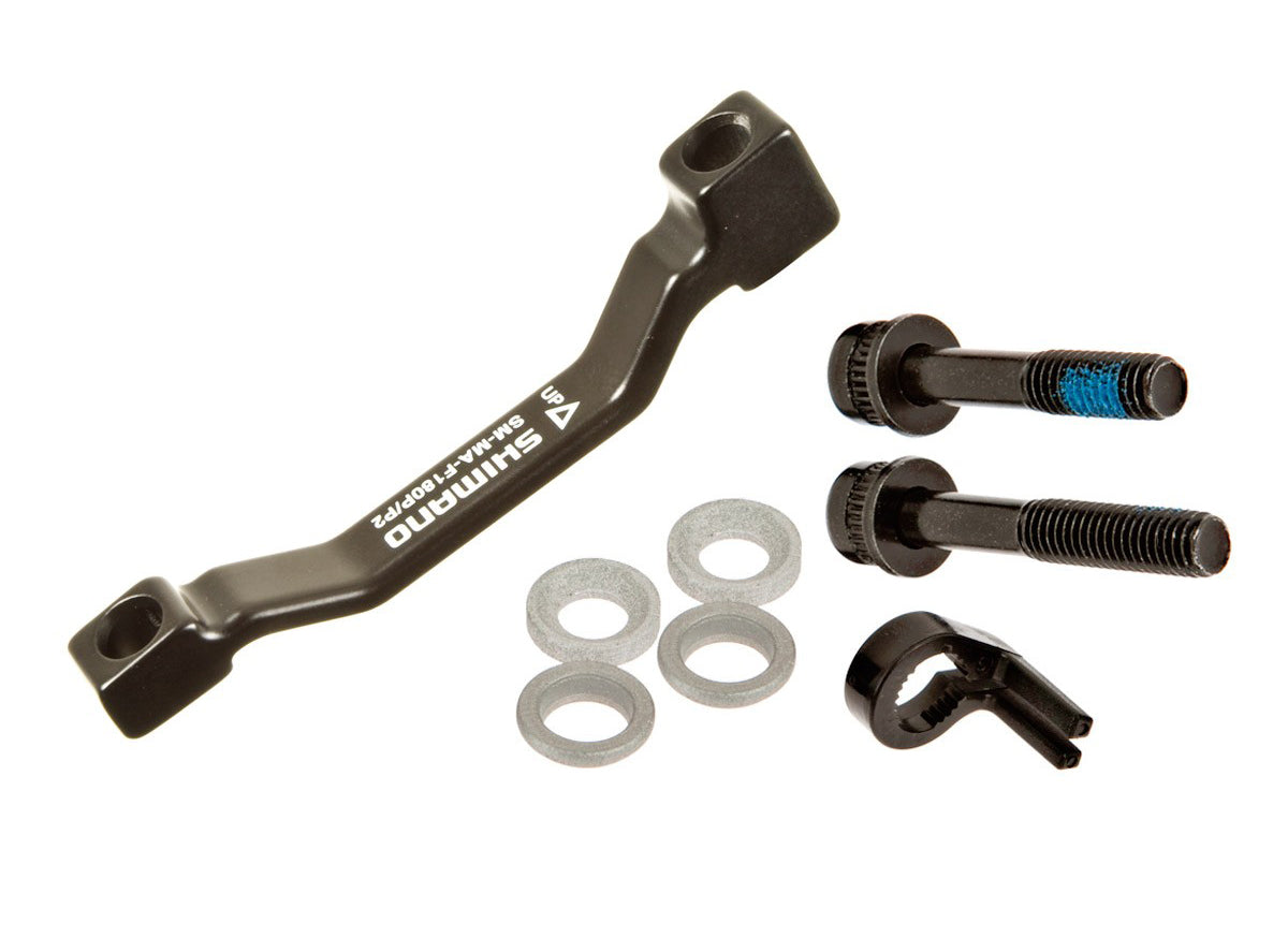 Shimano Mount Adapter Front Post to Post V2 Black 74mm - 160-180 Post Mount