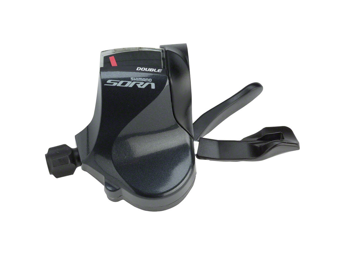 Shimano Sora R3000 2x Flat Bar Shifter - Left Hand Black