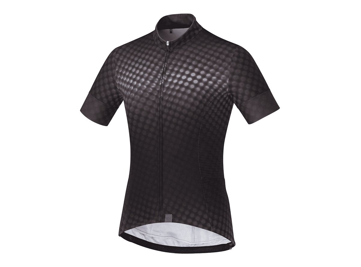 Shimano Sumire Short Sleeve Road Jersey - Womens - Black Black Small