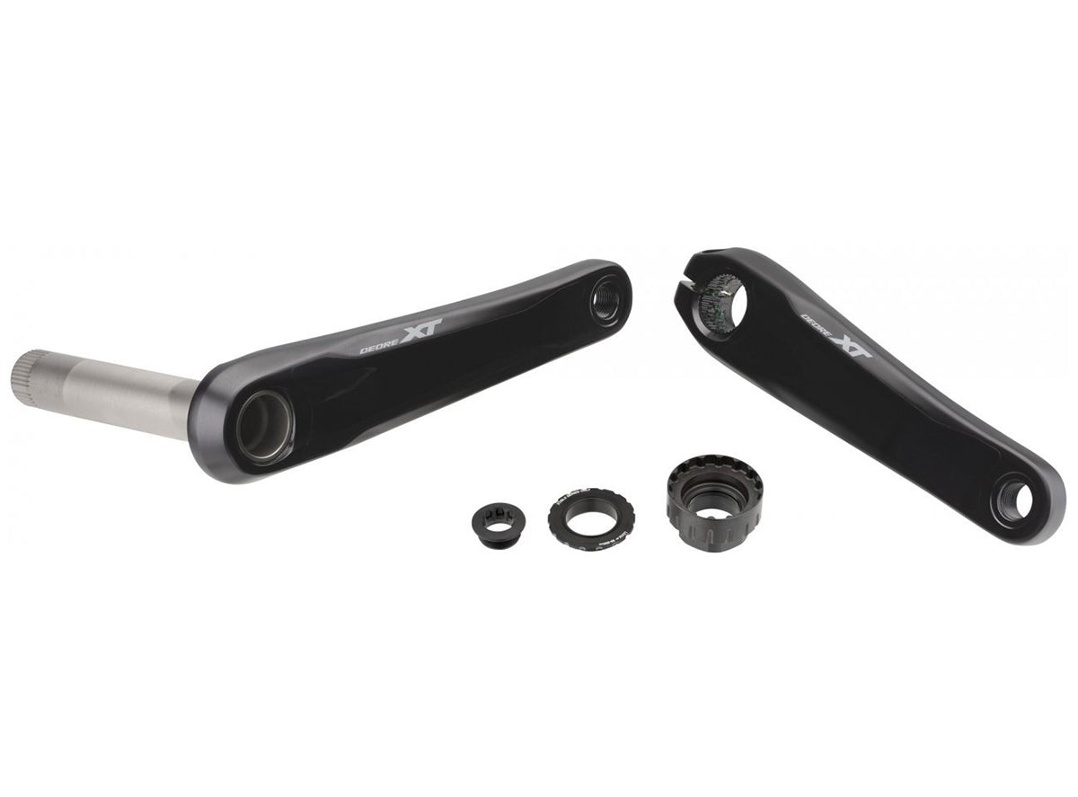 Shimano XT M8100-1 12 Spd Crank Arms - Gray Gray 165mm 52mm Chainline - No BB/Chainrings