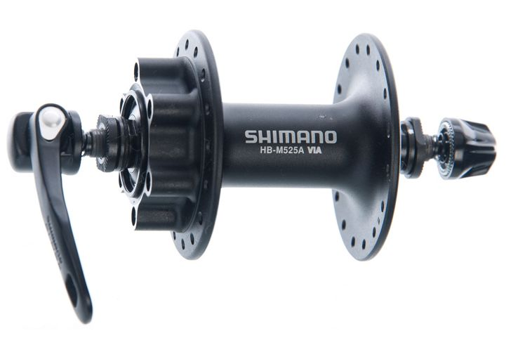 Shimano Deore M525 MTB Disc Hub - Front - Black Black 9x100mmQR 32h
