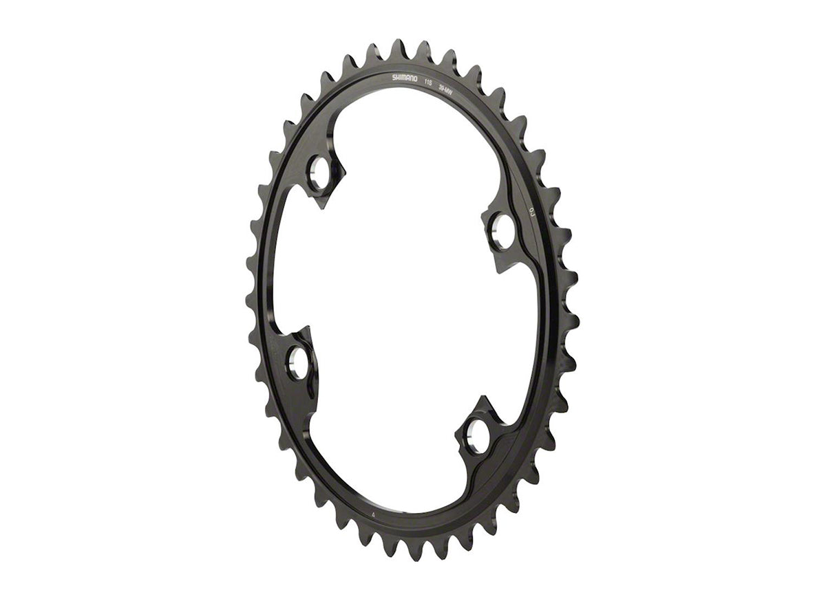 Shimano Dura Ace R9100 11 Spd Chainring Black 39t - 110mm (Fits 53-39t) - MW