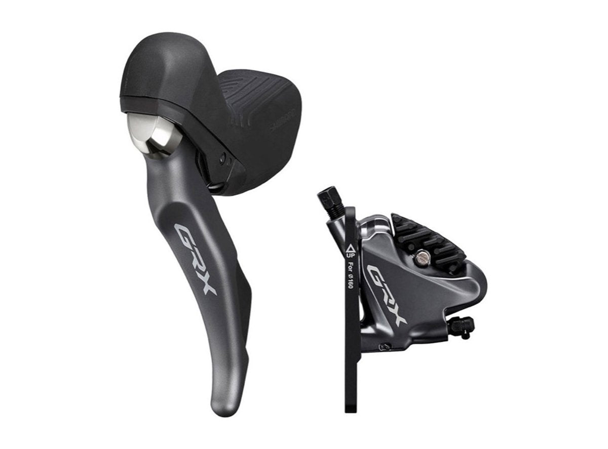 Shimano RX810 GRX Adjustable Seatpost Lever & Complete Disc Brake - Black Black Left Hand - Front - For 160mm Rotor