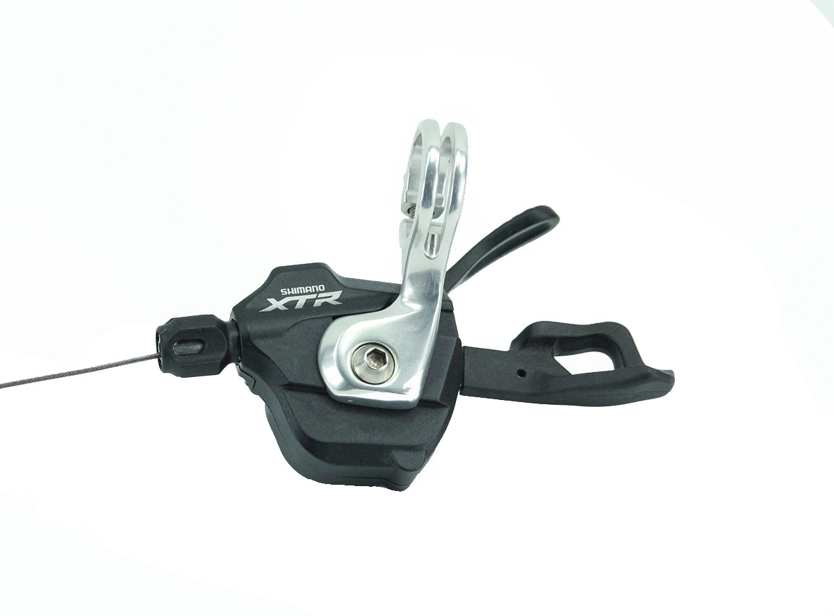 Shimano XTR M980 10 Spd 2/3 Shifter - Front - OEM Black - Silver Left Hand Front