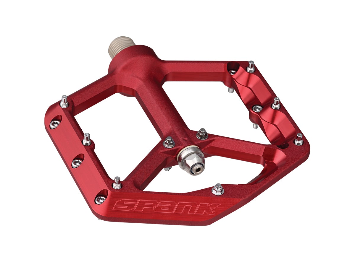 Spank OOZY Reboot Pedals - Red Red