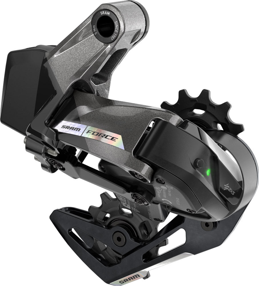 SRAM Force XPLR AXS D2 12 Spd Rear Derailleur - Unicorn Gray-Laser Foil