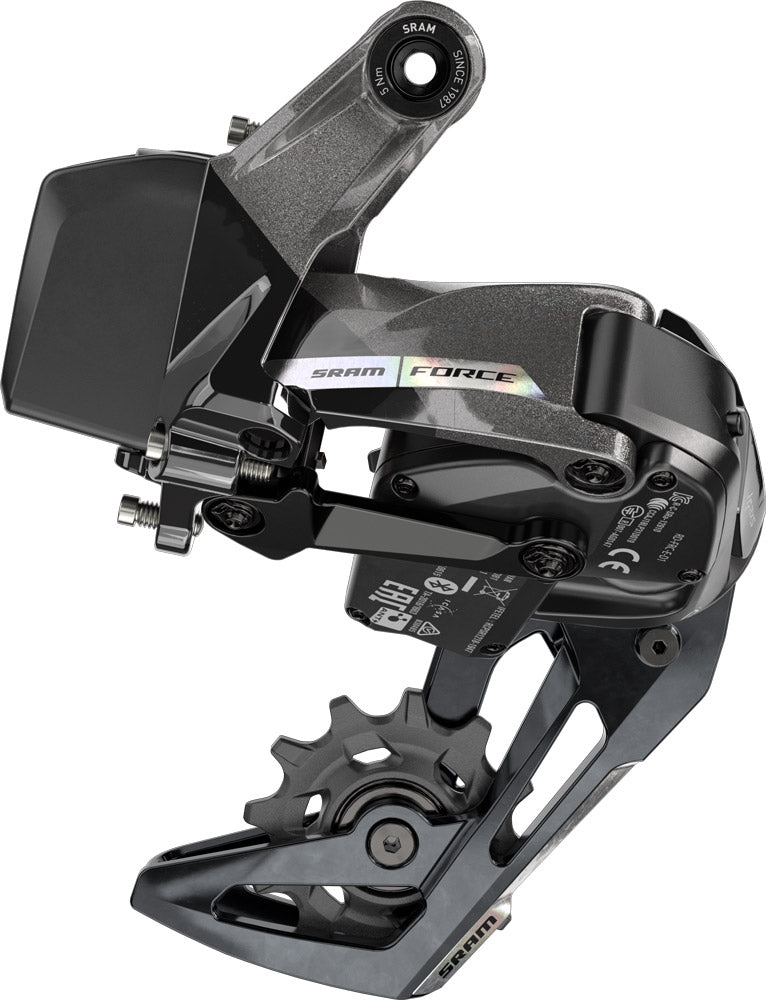 SRAM Force XPLR AXS D2 12 Spd Rear Derailleur - Unicorn Gray-Laser Foil