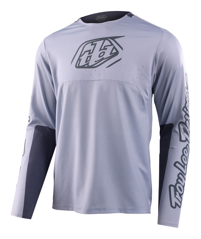Troy Lee Designs Sprint Long Sleeve MTB Jersey - Icon - Cement - 2023