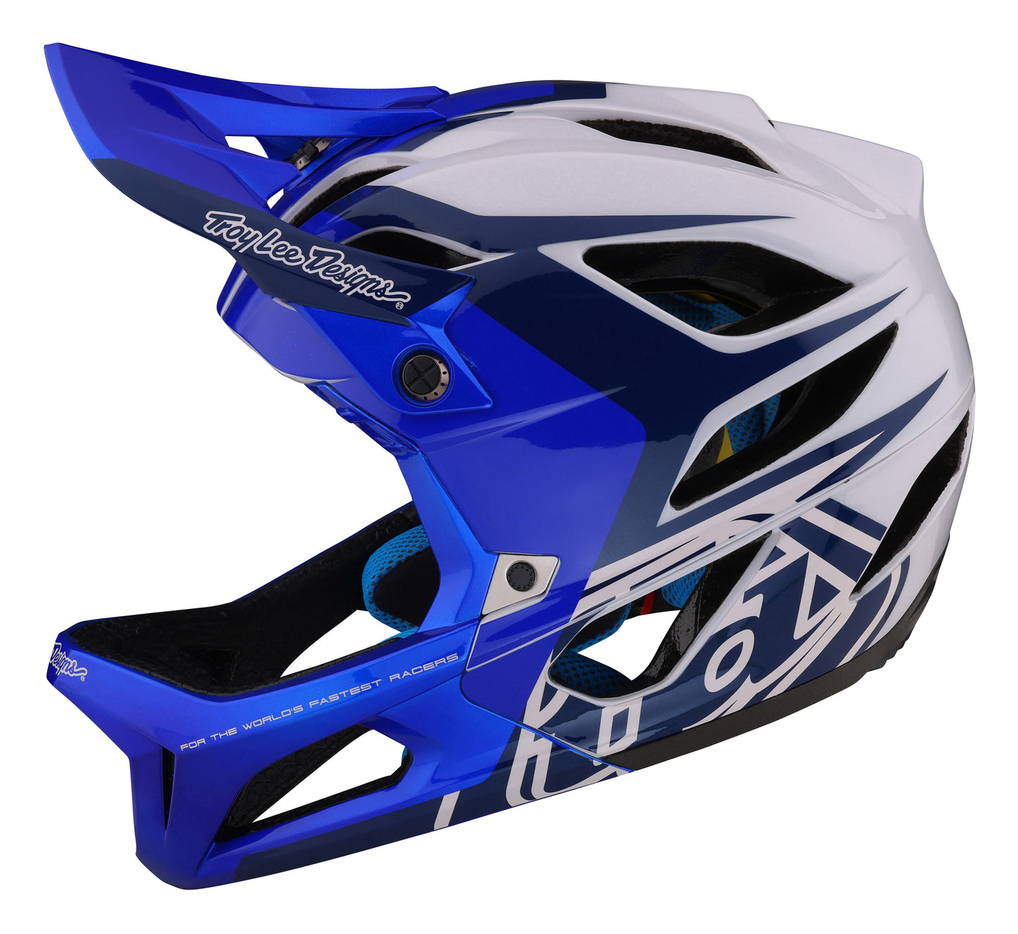 Troy Lee Designs Stage Full Face Helmet with MIPS - Valance - Blue - 2023