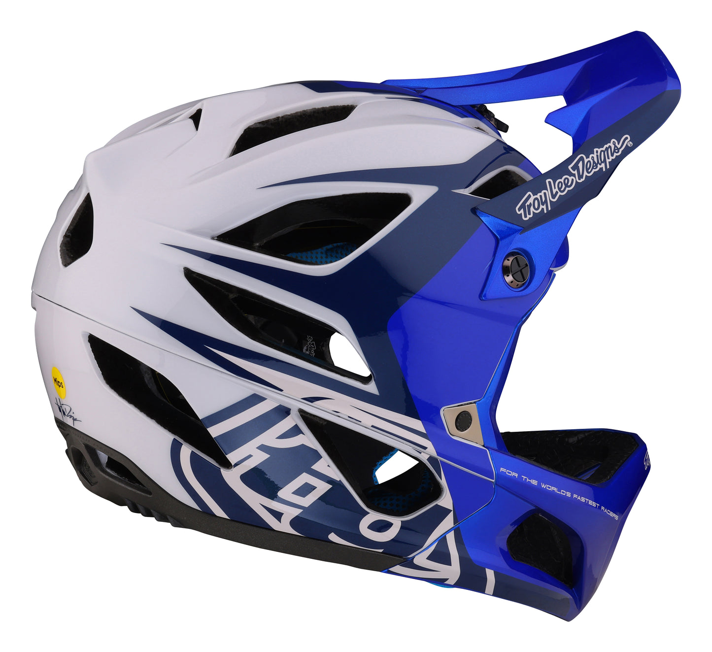 Troy Lee Designs Stage Full Face Helmet with MIPS - Valance - Blue - 2023