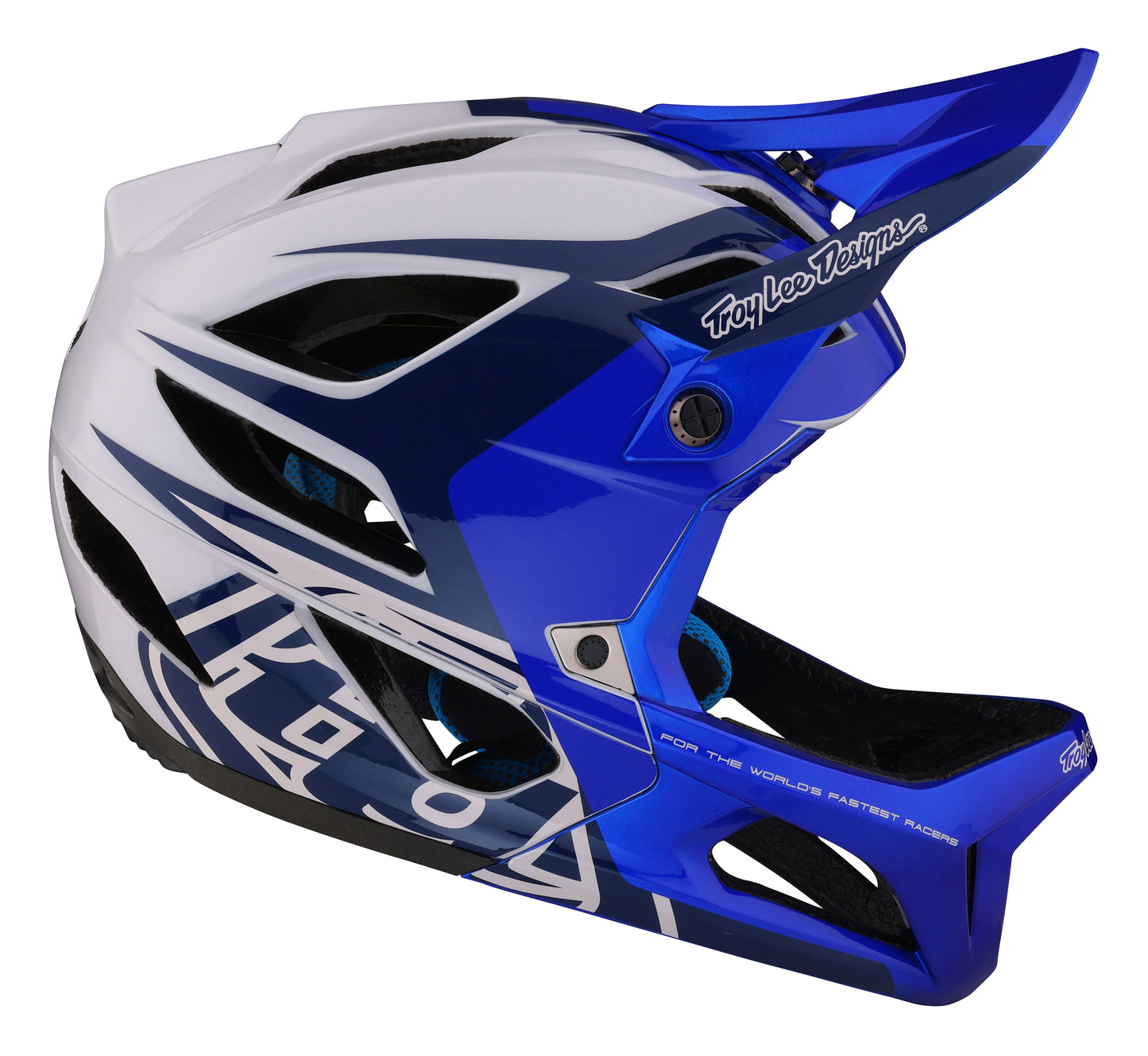 Troy Lee Designs Stage Full Face Helmet with MIPS - Valance - Blue - 2023